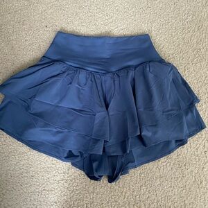 marbled blue offline by aerie real me flirty short size small